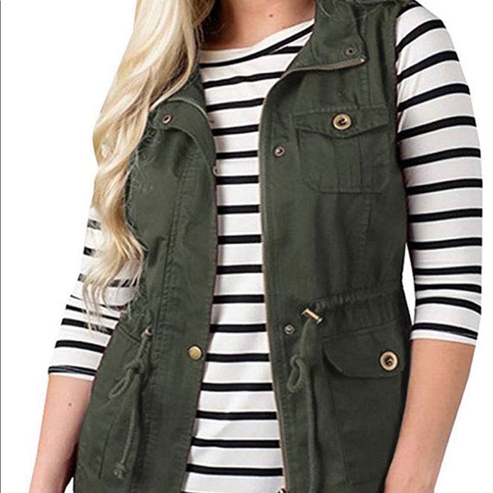 Women’s Green Safari Vest